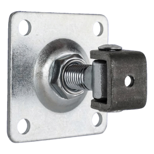 Charnière de portail réglable PSG M16 avec plaque de fixation 100×100×4 mm galvanisée