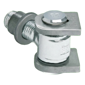 Comunello – charnière réglable à souder avec filetage M22, galvanisée