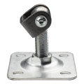 PSG charnière de portail réglable M20 avec plaque 100×100 mm galvanisée – oreille noire 001-373 (2)