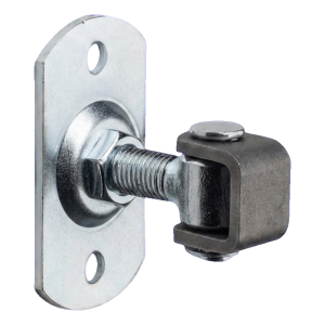 Charnière réglable de portail M16 avec plaque rectangulaire 100×55×4 mm