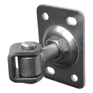 Charnière de portail réglable M20 avec base 110×75 mm – type haricot