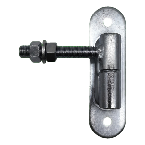 Charnière réglable tournée PSG ø 27 M16 avec plaque 180×50 mm et rotule