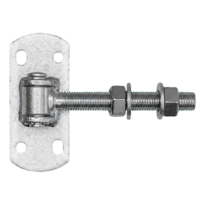 Charnière ajustable de portail M16 avec plaque 115×50 mm – galvanisée