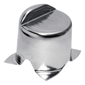 Butoir en acier pour portails battants ø90/H90 mm