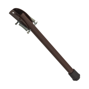 Pied bloqueur de porte en acier 220 mm bronze – butoir à ressort pour portes et portails