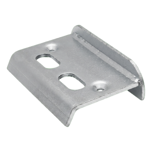 Butoir pour portail battant galvanisé 67 mm avec trous pour verrou