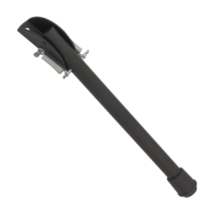PSG pied bloquant de porte en acier 220 mm noir – butoir à ressort