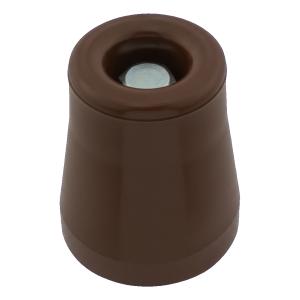 Butoir de porte en caoutchouc grand marron Ø49 mm – montage vissé
