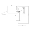 Butée réglable PSG pour portails battants avec verrouillage – loquet 50 mm, acier galvanisé 001-444 (4)