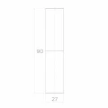 PSG charnière roulée de portail ⌀ 27 mm – hauteur 90 mm pour portails battants 001-475 (2)