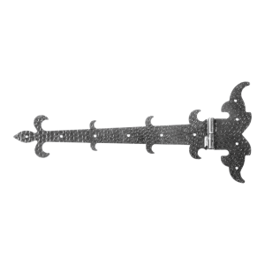 Paumelle décorative à sangle droite POSTAL en acier 525 mm – décorative