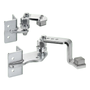 Comunello kit de charnières de portail à souder sur poteau 50×50 mm – droite, pour pentes montantes