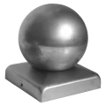 Chapeau de poteau en acier galvanisé 80×80 mm avec boule fi 80 mm 001-565 (1)