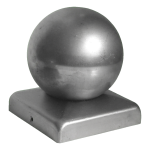 Chapeau de poteau de clôture en acier avec boule 100x100 mm galvanisé