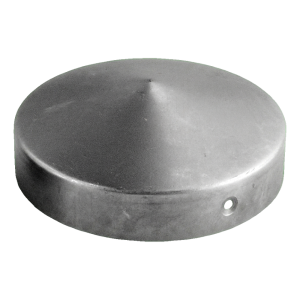 Chapeau de poteau rond en acier pour poteau de clôture Ø 48 mm (1,5")