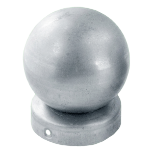 Chapeau de clôture rond pour tube Ø 48 avec boule Ø 60 – acier galvanisé