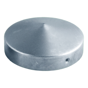 Chapeau de clôture en acier galvanisé pour poteau rond Ø 48 mm