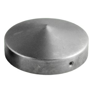 Capuchon en acier rond pour poteau de clôture Ø 60 mm – brut