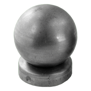 Capuchon de clôture en acier avec boule décorative ø 60 mm pour poteau rond ø 60 mm