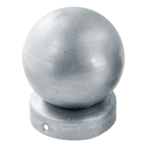 Chapeau de clôture rond pour poteau Ø 60 mm avec boule Ø 60 – acier galvanisé