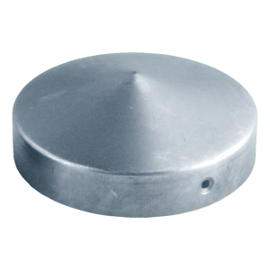Chapeau de clôture rond en acier galvanisé Ø 77 mm pour poteau