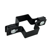 Collier pour panneaux de clôture intermédiaire 60x40 noir