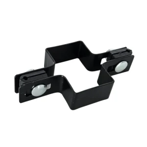 Collier pour panneaux de clôture intermédiaire 60x40 noir