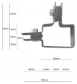 Collier d'angle pour panneaux de clôture 40x60 mm galvanisé GPV-700-09 (3)