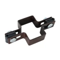 Collier intermédiaire pour panneaux de clôture 40x60 mm marron GPV-700-05 (1)