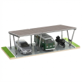 Carport Photovoltaïque VICA pour 3 véhicule Abri Solaire 2+1 modules GPV-105-09 (1)