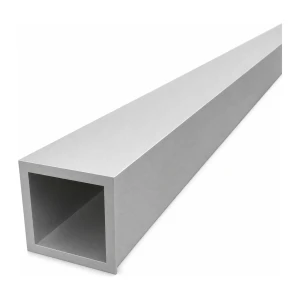 Tube aluminium carré 50×50×5 mm – profil creux EN AW-6060, L=2000 mm