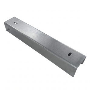 Cornière de raccordement support pour soubassement 300x50 galvanisé