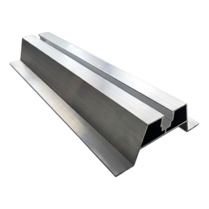 Cavalier trapézoïdal aluminium H40 L330 avec joint EPDM 2 mm pour montage PV