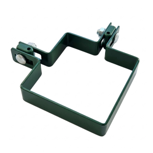 Collier d'angle pour panneaux de clôture 100x100 mm vert