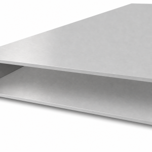 Tube aluminium rectangulaire 40×200×3 mm – profil fermé EN AW-6060, L=2000 mm