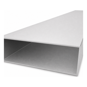 Tube aluminium rectangulaire 50×150×2 mm – profil fermé L=2000 mm