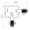 Collier d'angle pour panneaux de clôture 60x40 noir GPV-700-07 (3)