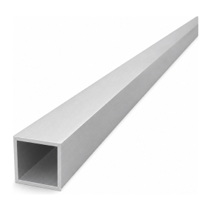 Tube aluminium carré 25×25×1,5 mm – profil fermé L=2000 mm EN AW-6060