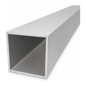 Tube aluminium carré 90×90×4 mm – profilé creux EN AW-6060, L=2000 mm