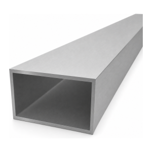 Tube aluminium rectangulaire 50×80×3 mm – profil fermé EN AW-6060, L=2000 mm