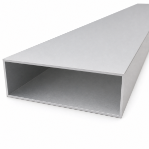 Tube aluminium rectangulaire 40×120×2 mm – profilé creux EN AW-6060, L=2000 mm