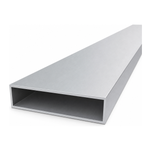 Tube aluminium rectangulaire 25×100×2 mm – profil creux EN AW-6060, L=2000 mm