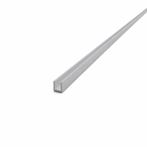 Profilé aluminium en U/C EN AW-6060 8×8×1 mm, longueur 2000 mm
