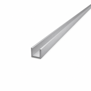 Profilé aluminium en U 15×15×2 mm – profil C/U, longueur 2000 mm