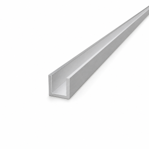 Profilé aluminium en U 20×20×2 mm – profil C/U longueur 2000 mm
