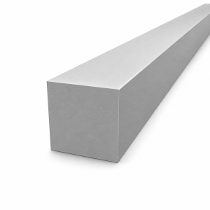 Barre carrée pleine en aluminium 50×50 mm duralumin 2017A T4, L=2000 mm