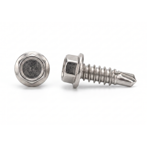 Vis autoperceuse DIN 7504 K 4,8x19 mm A2 – tête hexagonale à embase – boîte de 500 pièces