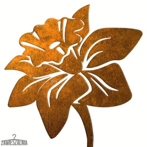 Zawieszalnia – décoration de jardin en acier corten Jonquille XL 15×97 cm