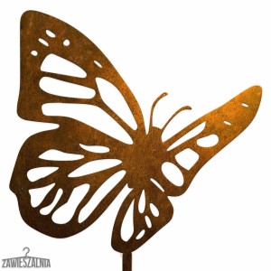 Zawieszalnia – décoration de jardin Papillon Rouillé en acier corten XL 19×99 cm