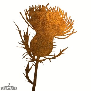Zawieszalnia – décoration de jardin Chardon Marie en acier Corten XL 14×98 cm